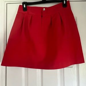 Zara orange mini skirt
